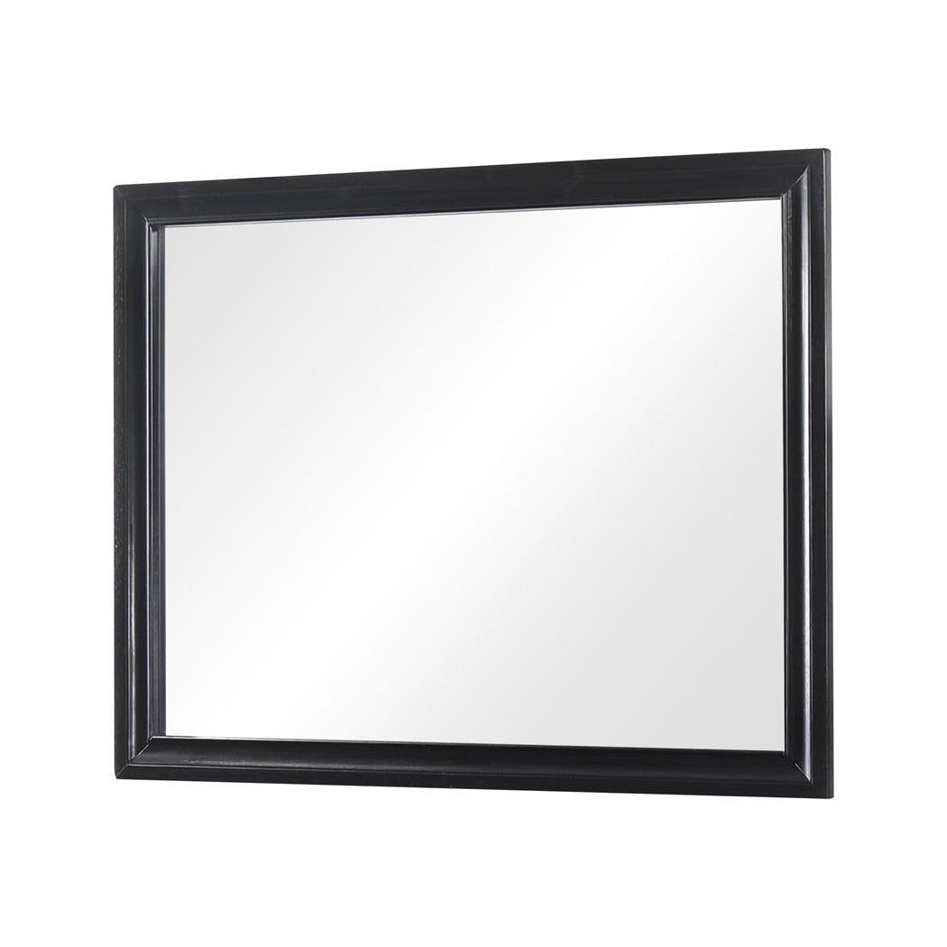 Miranda Rectangular Mirror Black 206364