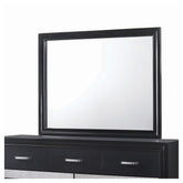 Miranda Rectangular Mirror Black 206364