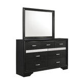 Miranda Rectangular Mirror Black 206364