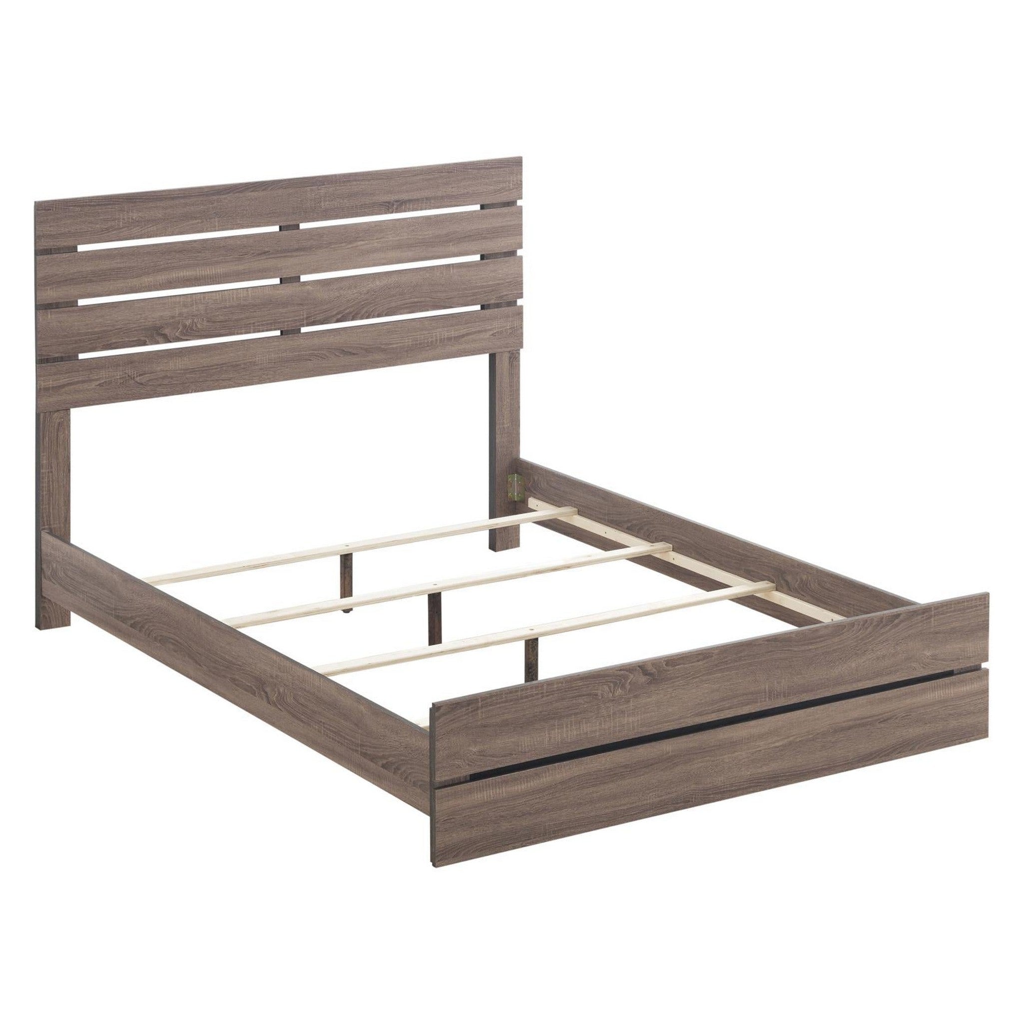 Brantford Eastern King Panel Bed Barrel Oak 207041KE