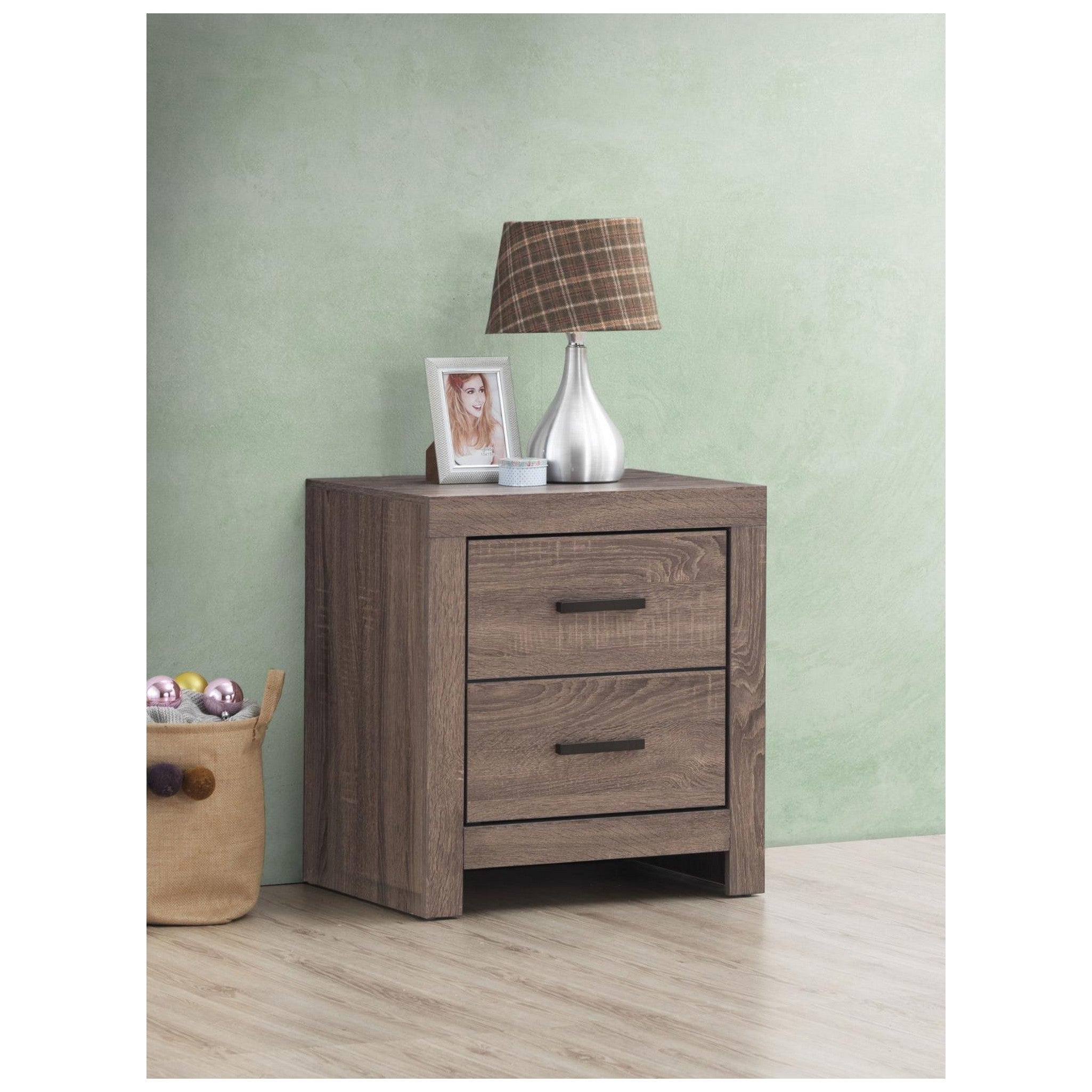 Brantford 2-drawer Nightstand Barrel Oak 207042