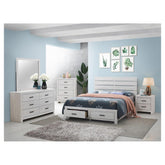 Brantford Queen Storage Bed Coastal White 207050Q