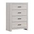 Brantford 4-drawer Chest Coastal White 207055