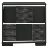 Blacktoft 2-drawer Nightstand Black 207102