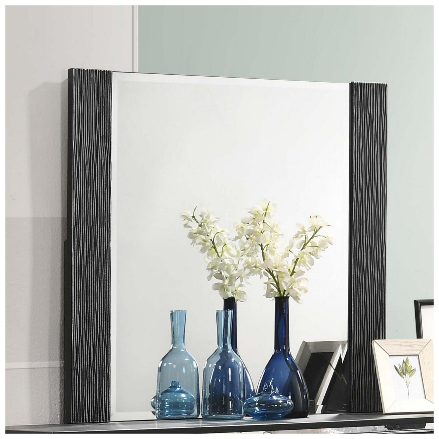 Blacktoft Rectangle Dresser Mirror Black 207104