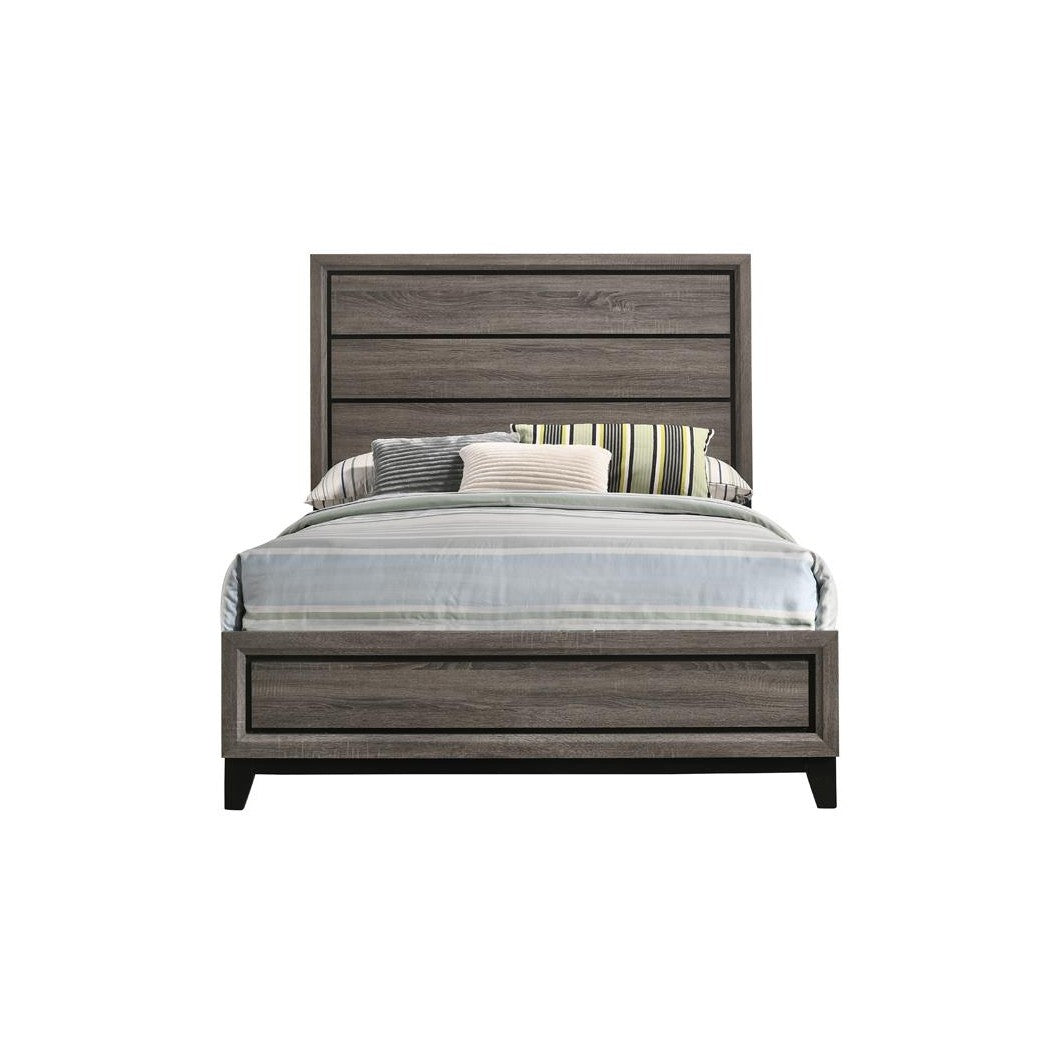 Watson Full Panel Bed Grey Oak 212421F