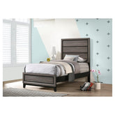 Watson Twin Panel Bed Grey Oak 212421T