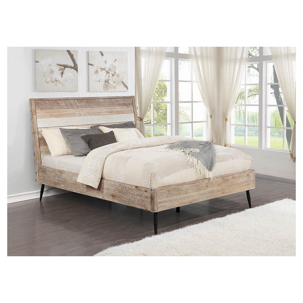 Marlow Queen Platform Bed Rough Sawn Multi 215761Q