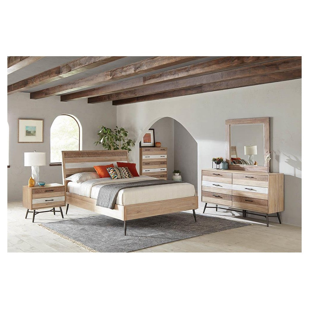 Marlow Queen Platform Bed Rough Sawn Multi 215761Q