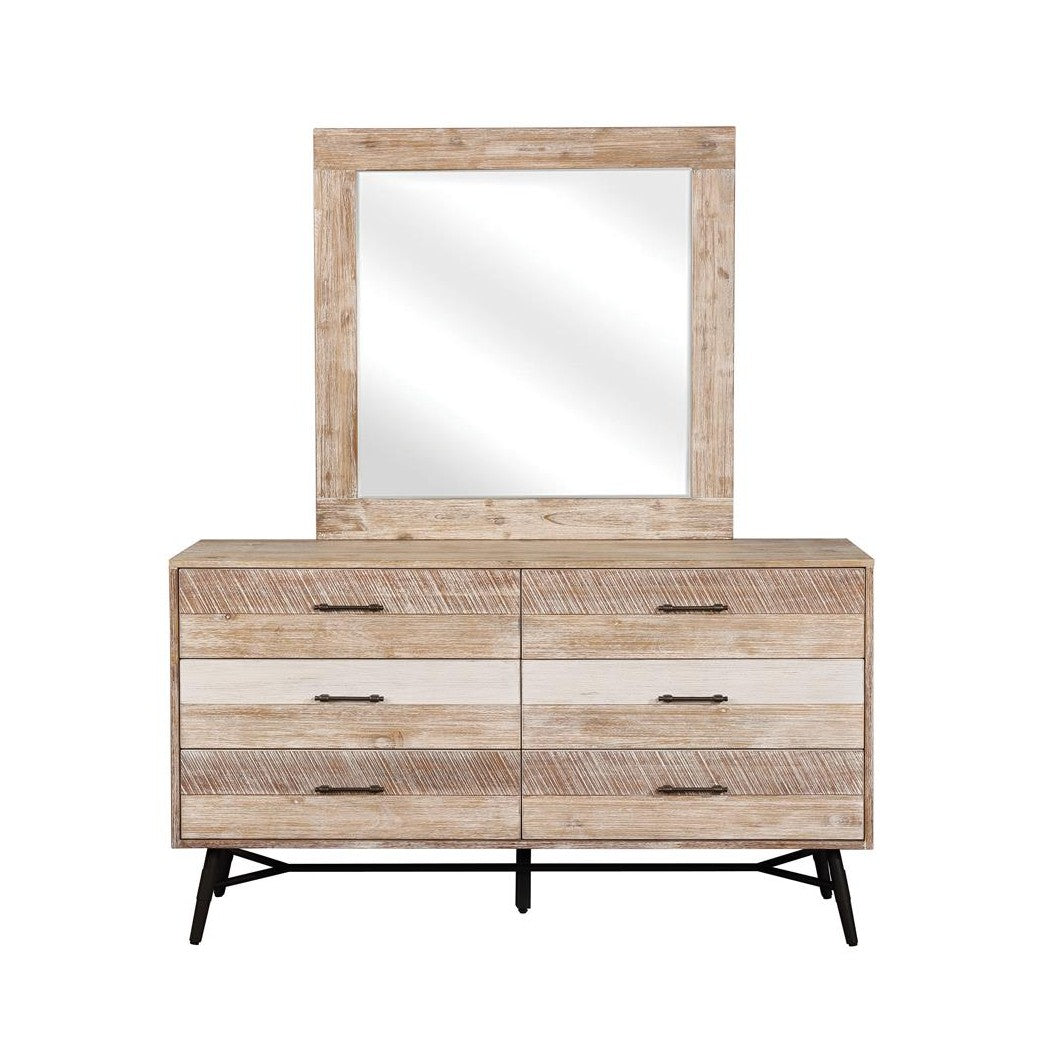 Marlow Rectangular Mirror Rough Sawn Multi 215764