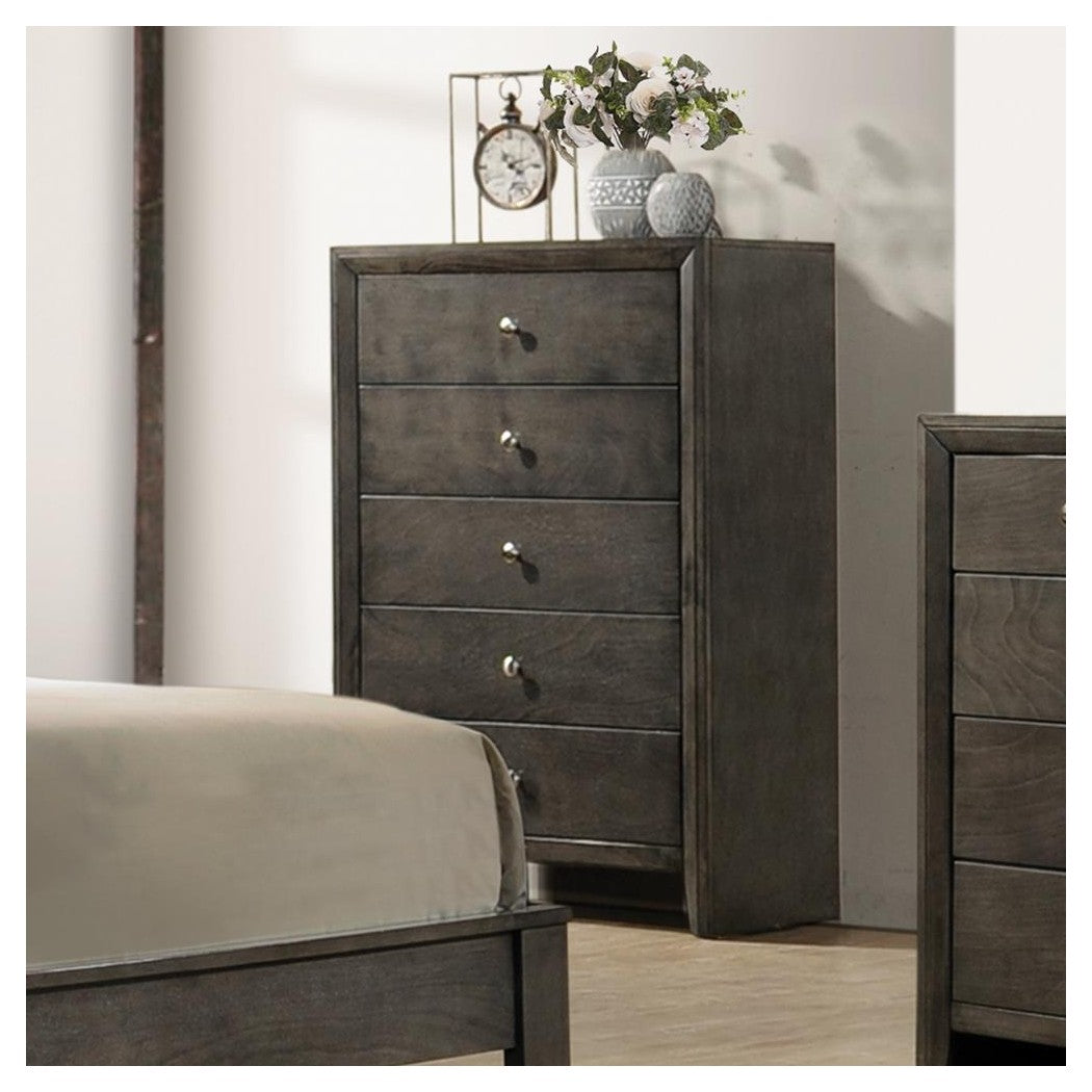 Serenity 5-drawer Chest Mod Grey 215845