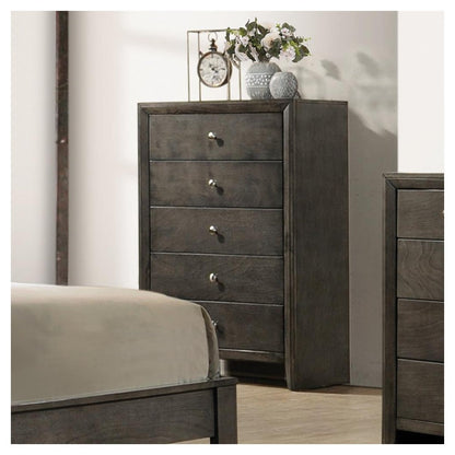 Serenity 5-drawer Chest Mod Grey 215845