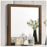 Mays Rectangular Dresser Mirror Walnut Brown 215964