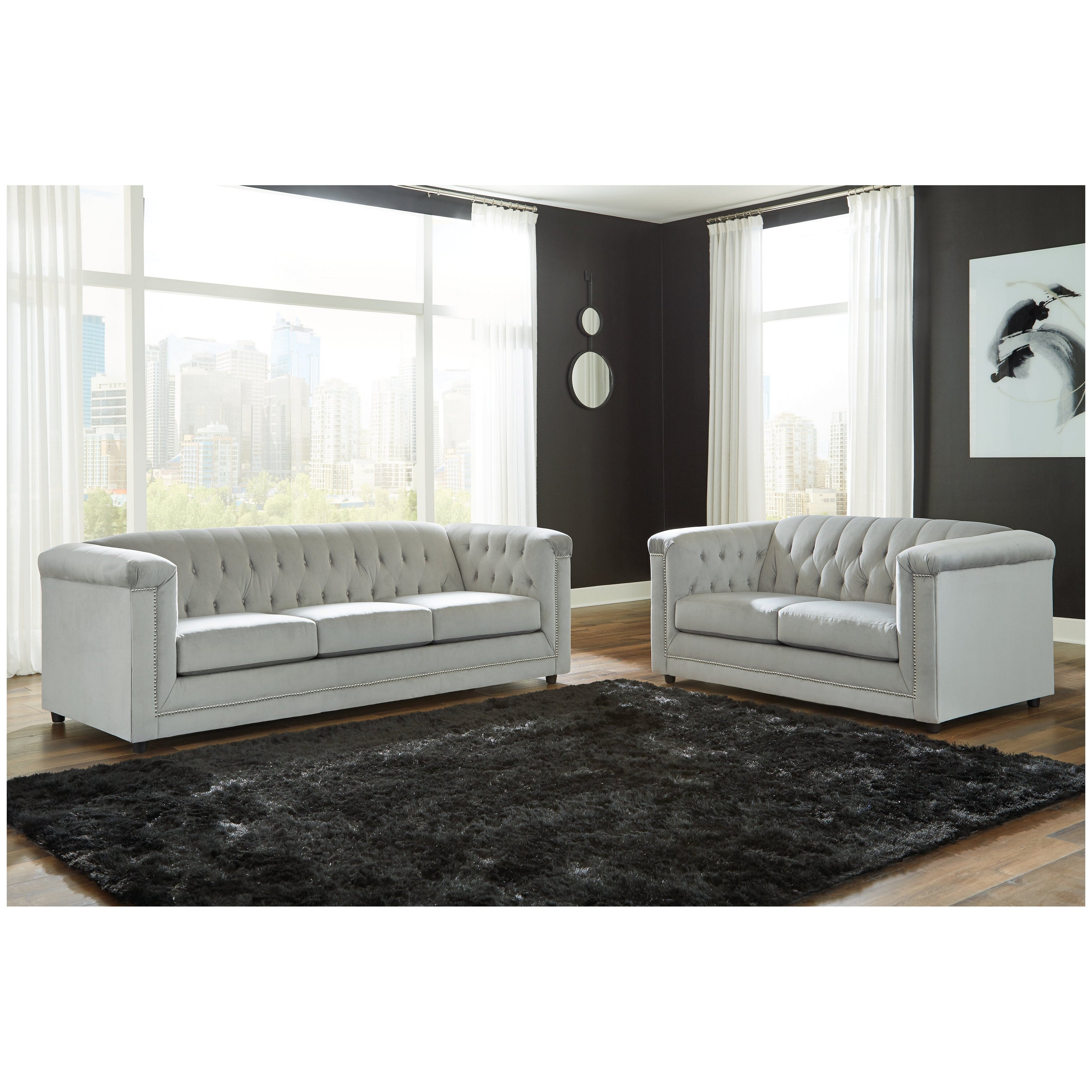 Josanna Sofa and Loveseat Ash-21904U1