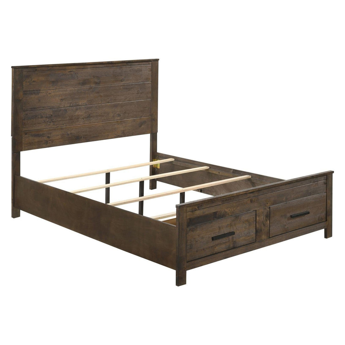 Woodmont California King Storage Bed Rustic Golden Brown 222631KW