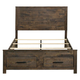 Woodmont Queen Storage Bed Rustic Golden Brown 222631Q