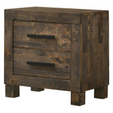 Woodmont 2-drawer Nightstand Rustic Golden Brown 222632