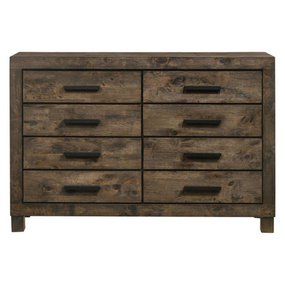 Woodmont 8-drawer Dresser Rustic Golden Brown 222633