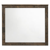 Woodmont Rectangle Mirror Rustic Golden Brown 222634