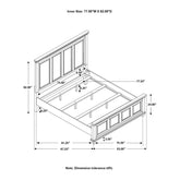 Bennington Rectangular Bed Acacia Brown 222711KE