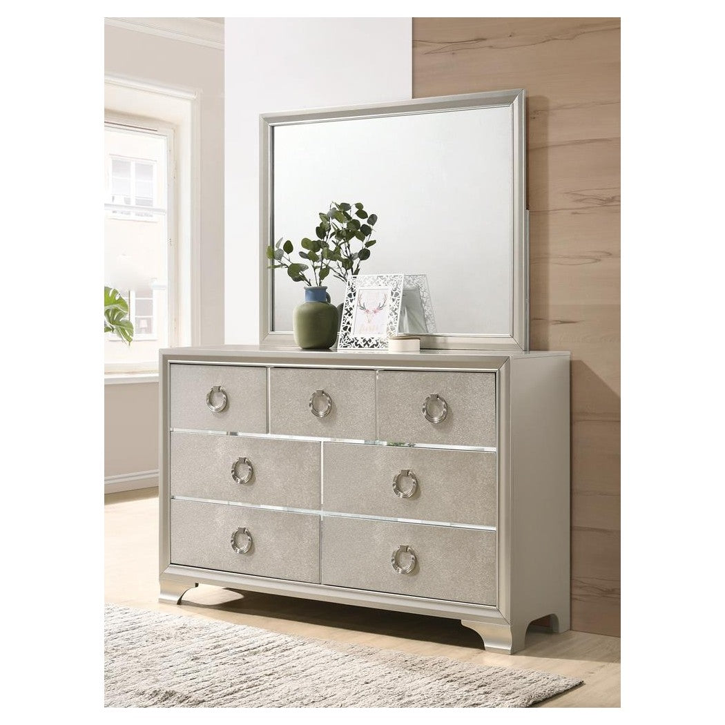 Salford 7-drawer Dresser Metallic Sterling 222723