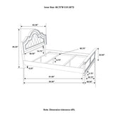 Manchester Bedroom Set with Upholstered Arched Headboard Wheat 222891Q-S4