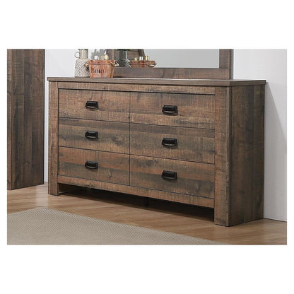 Frederick 6-drawer Dresser Weathered Oak 222963