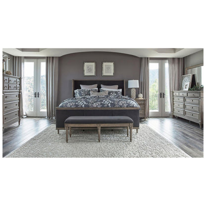 Alderwood 4-piece California King Bedroom Set French Grey 223121KW-S4