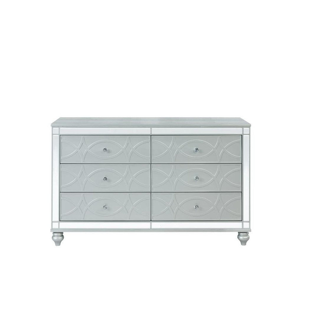 Gunnison 6-drawer Dresser Silver Metallic 223213