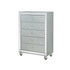 Gunnison 5-drawer Chest Silver Metallic 223215