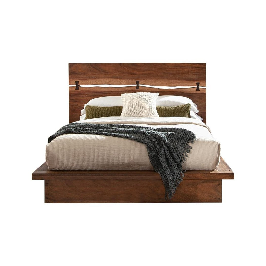 Winslow Queen Bed Smokey Walnut and Coffee Bean 223250Q