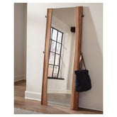 Winslow Standing Mirror Smokey Walnut and Coffee Bean 223256