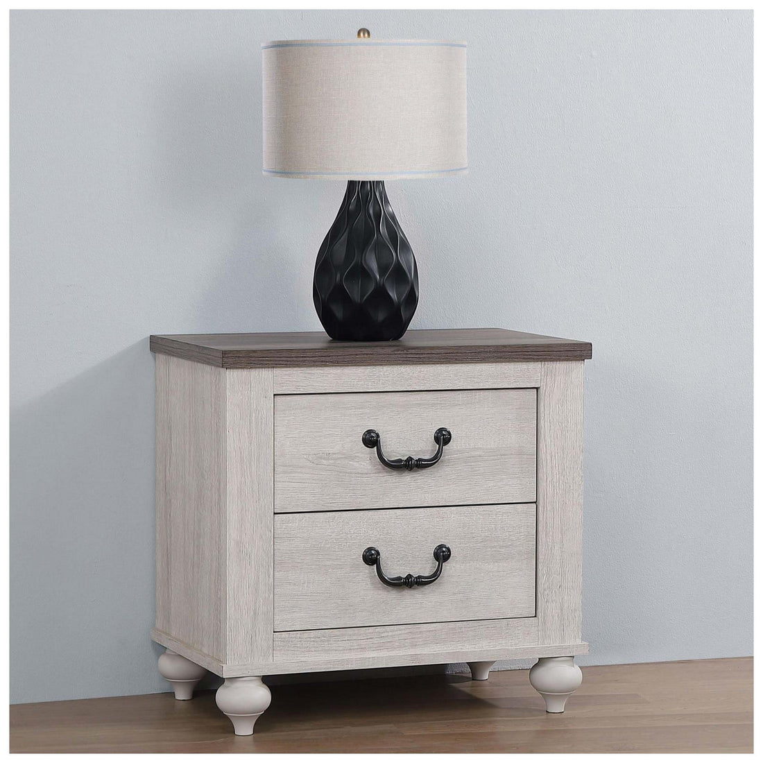 Stillwood 2-drawer Nightstand Vintage Linen 223282