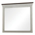 Hillcrest Rectangular Dresser Mirror Dark Rum and White 223354