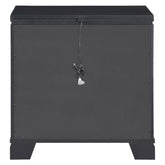 Eleanor Rectangular 3-drawer Nightstand Silver and Black 223362