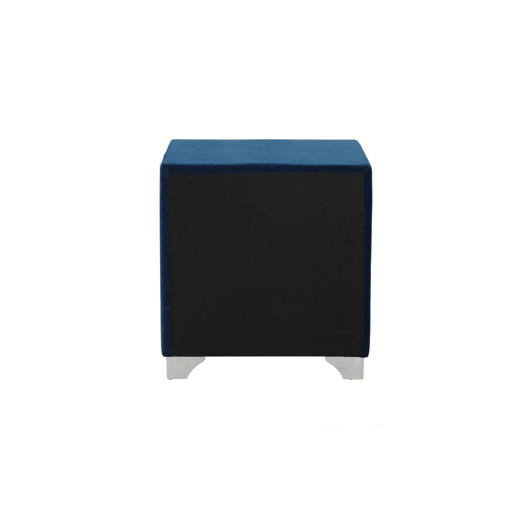 Melody 2-drawer Upholstered Nightstand Pacific Blue 223372