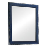 Melody Rectangular Upholstered Dresser Mirror Pacific Blue 223374