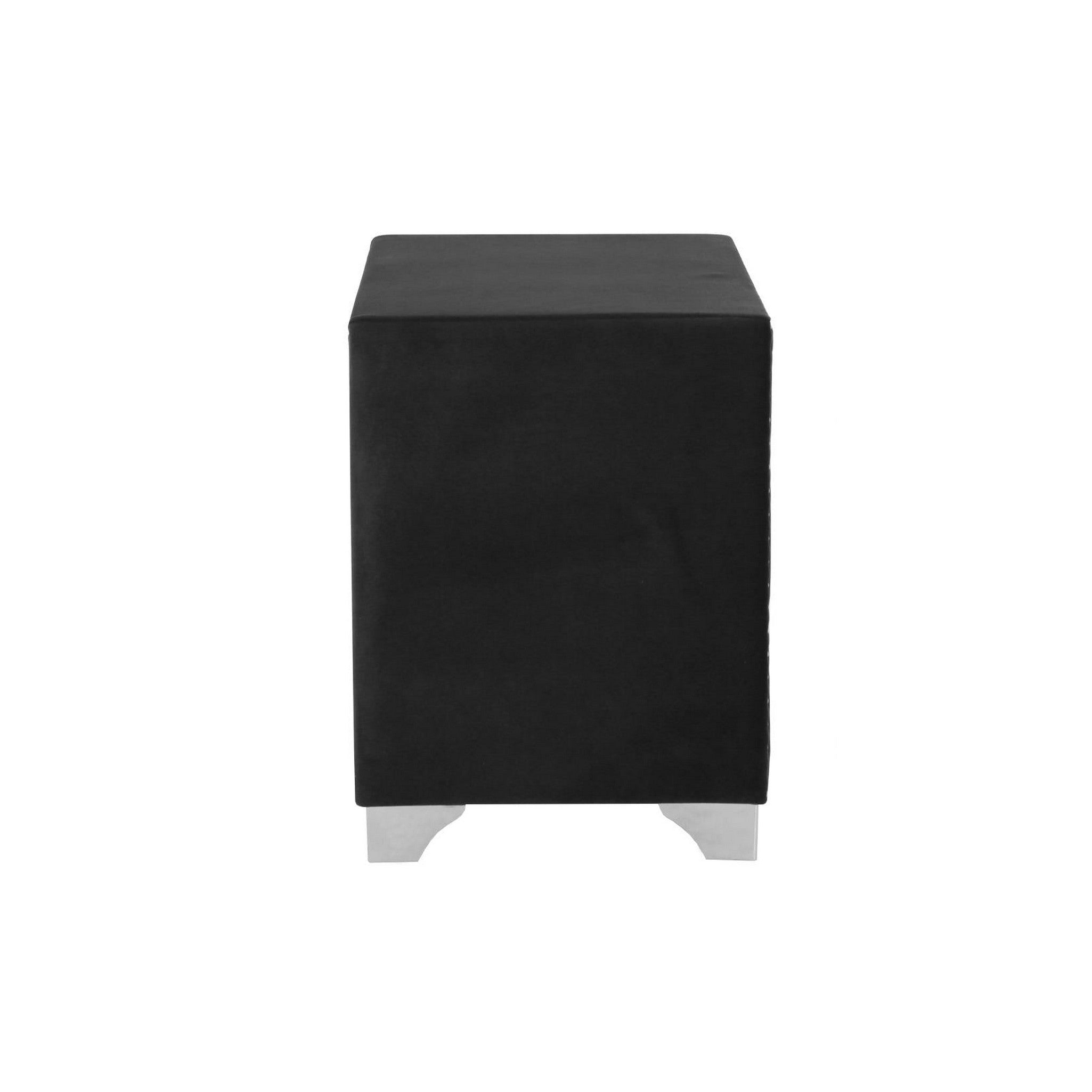 Melody 2-drawer Upholstered Nightstand Grey 223382