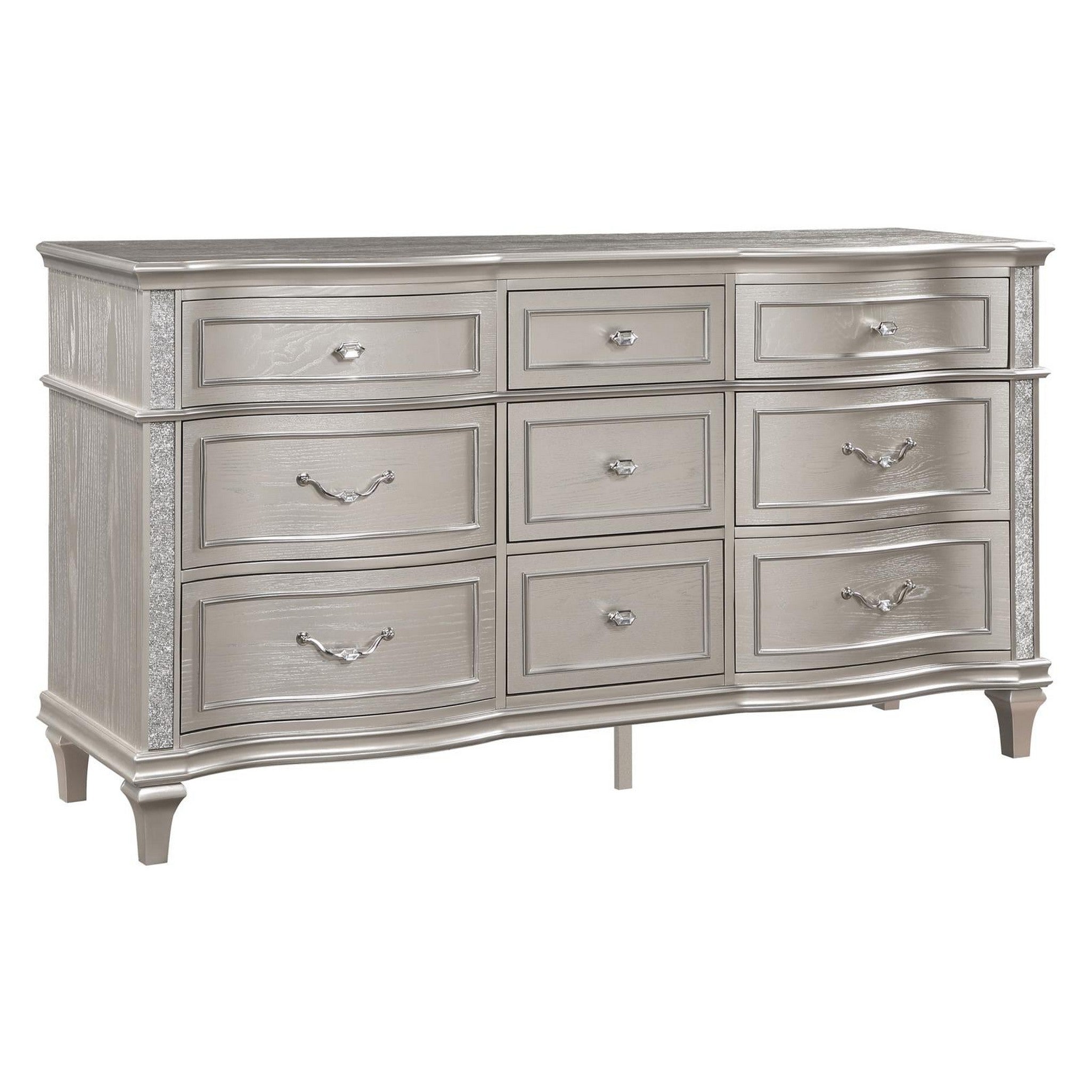 Evangeline 9-Drawer Dresser Silver Oak 223393