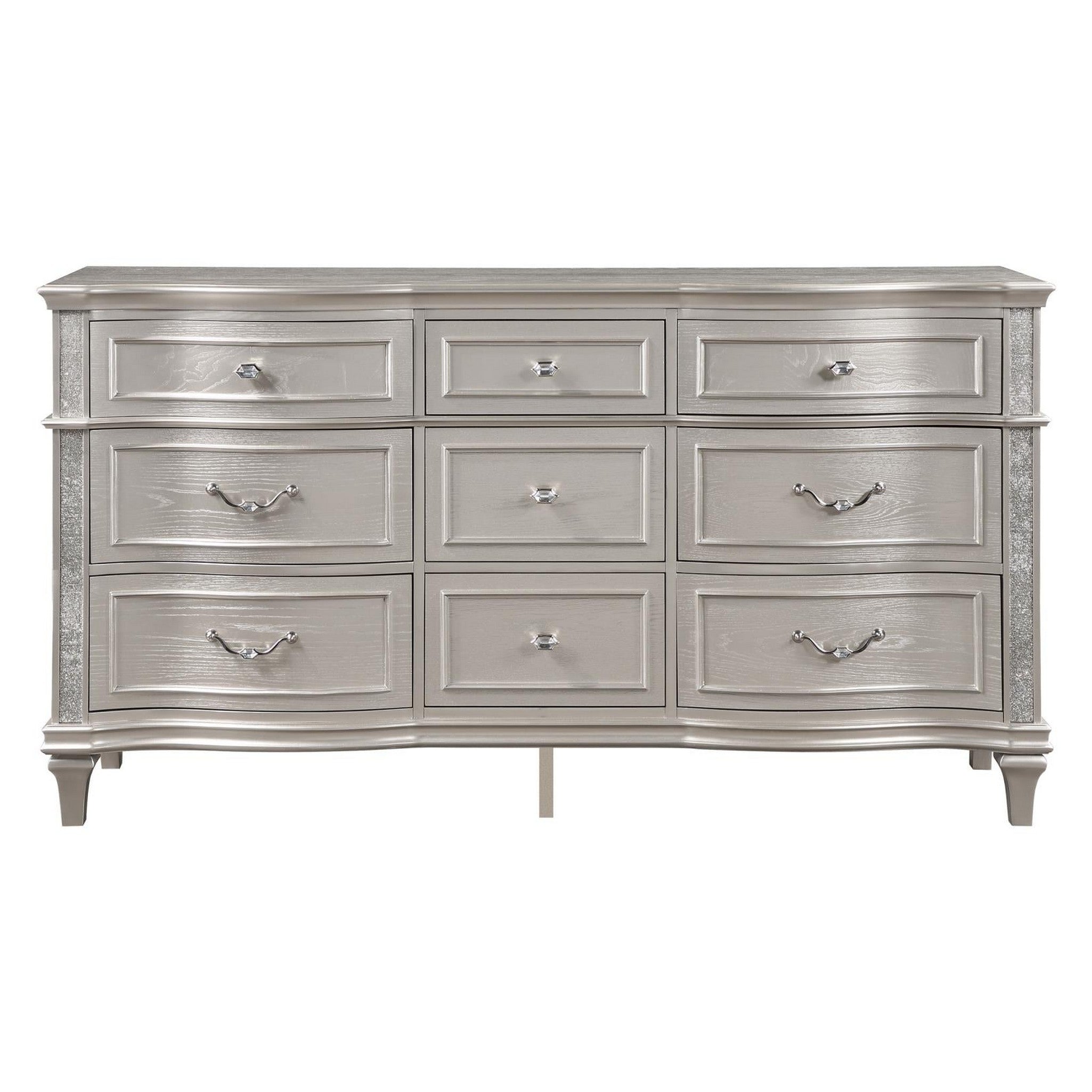 Evangeline 9-Drawer Dresser Silver Oak 223393