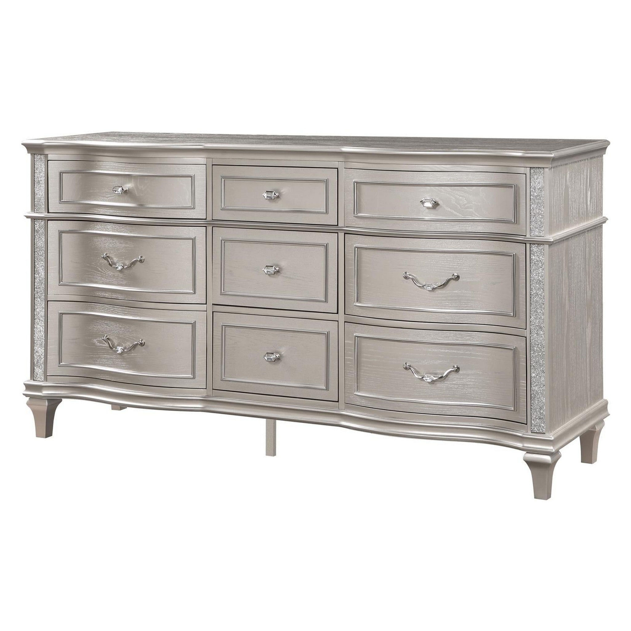 Evangeline 9-Drawer Dresser Silver Oak 223393