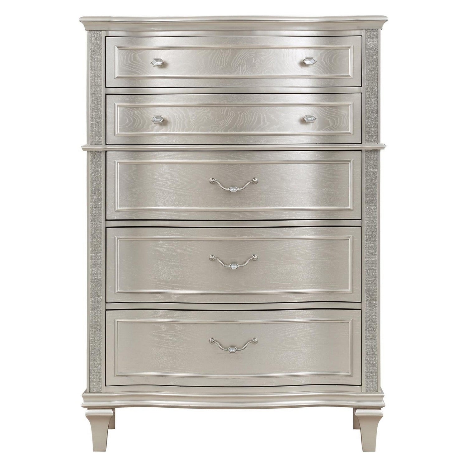 Evangeline 6-Drawer Chest Silver Oak 223395