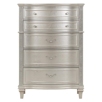 Evangeline 6-Drawer Chest Silver Oak 223395