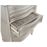 Evangeline 6-Drawer Chest Silver Oak 223395