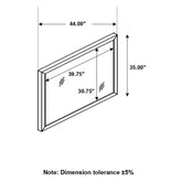 Taylor Rectangular Dresser Mirror Light Honey Brown 223424