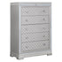 Eleanor Rectangular 5-drawer Chest Metallic 223465