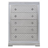 Eleanor Rectangular 5-drawer Chest Metallic 223465