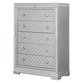 Eleanor Rectangular 5-drawer Chest Metallic 223465