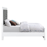 Eleanor Upholstered Tufted Bed White 223561KE