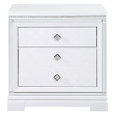 Eleanor Upholstered Tufted Bedroom Set White 223561Q-S4